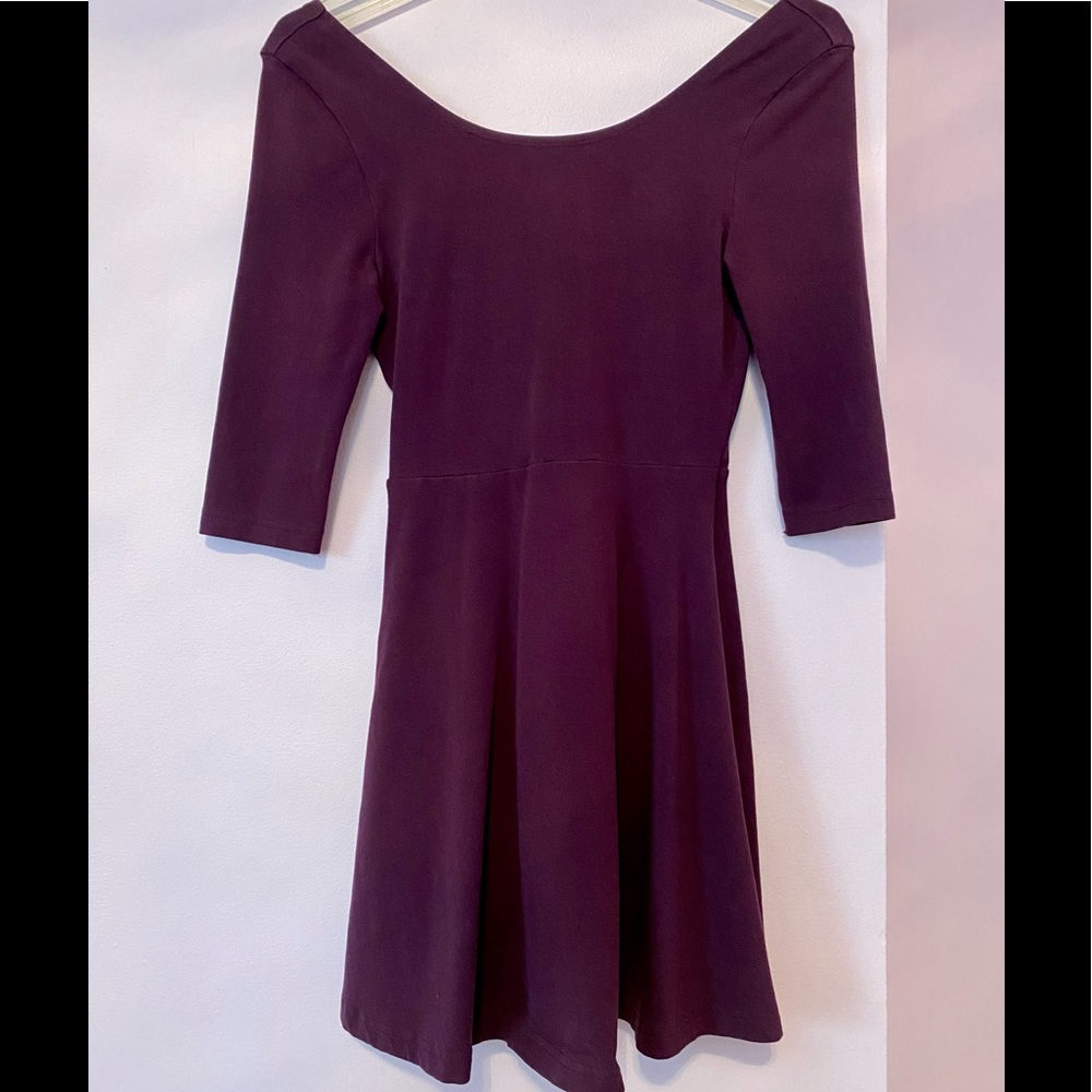 Express 3/4 sleeve skater dress